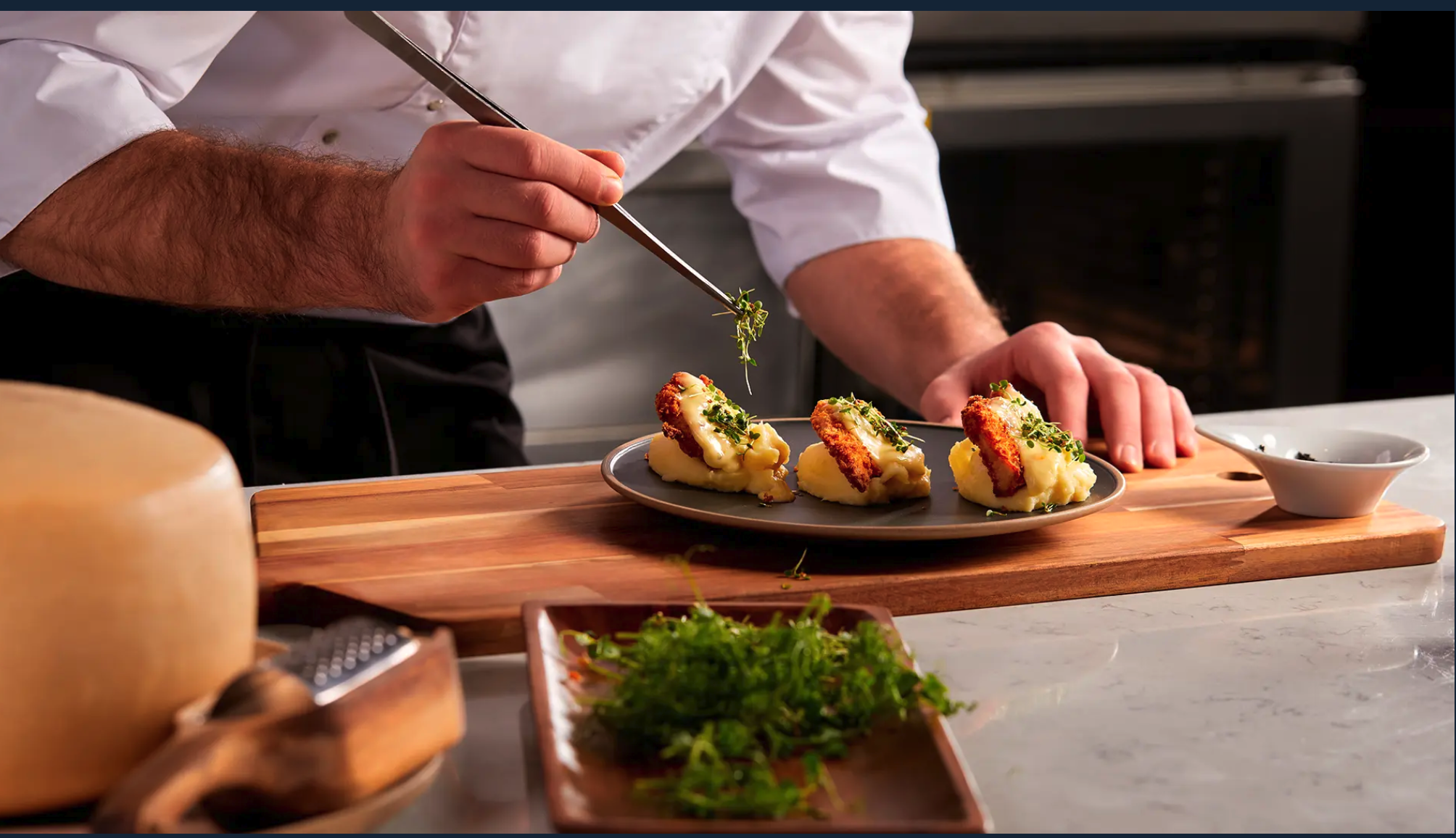 Fine dining plating