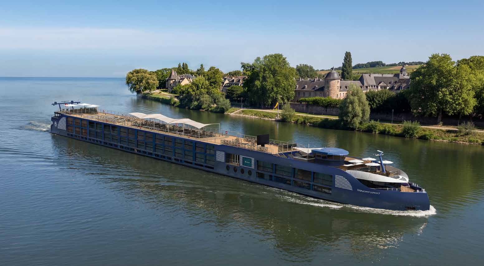 Private arrival — Transcend Connect at a secluded riverside estate